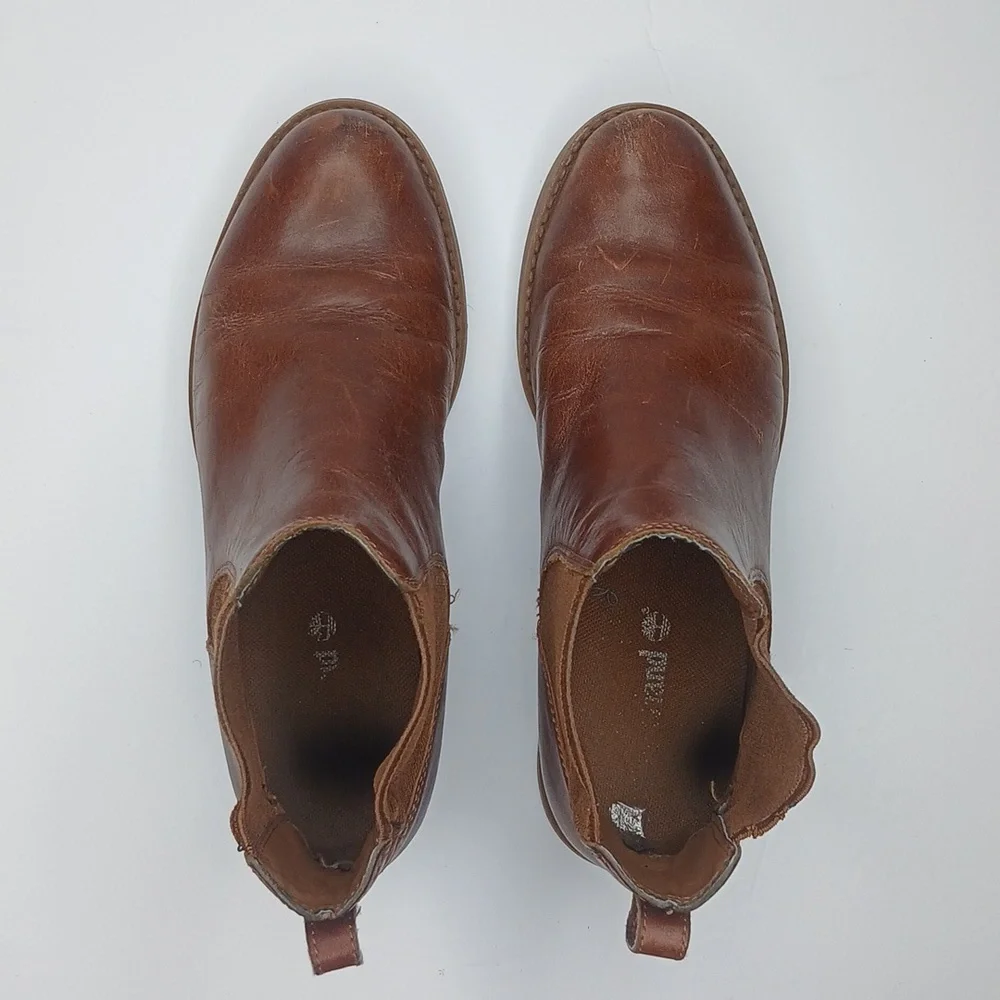 Timberland Women's Brown Heeled Boots - Picture 6 of 8